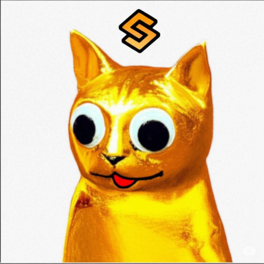 The Literally Just Gold Cat